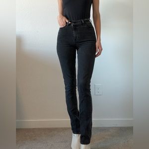 Abercrombie and Fitch black Curve Love jeans. Size 24 long/ 00 long